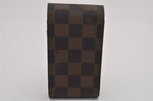 Authentic Louis Vuitton Damier Etui Cigarette Case N63024 LV 8497J