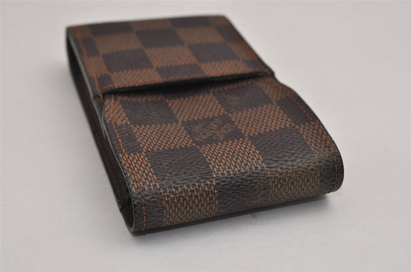 Authentic Louis Vuitton Damier Etui Cigarette Case N63024 LV 8497J