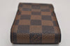 Authentic Louis Vuitton Damier Etui Cigarette Case N63024 LV 8497J