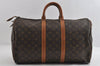 Authentic Louis Vuitton Monogram Keepall 45 Travel Boston Bag Old Model LV 8499I