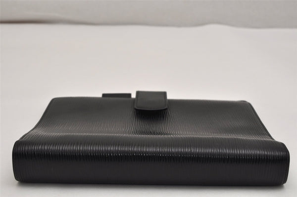 Authentic Louis Vuitton Epi Agenda GM Notebook Cover Black R20212 LV 8500J