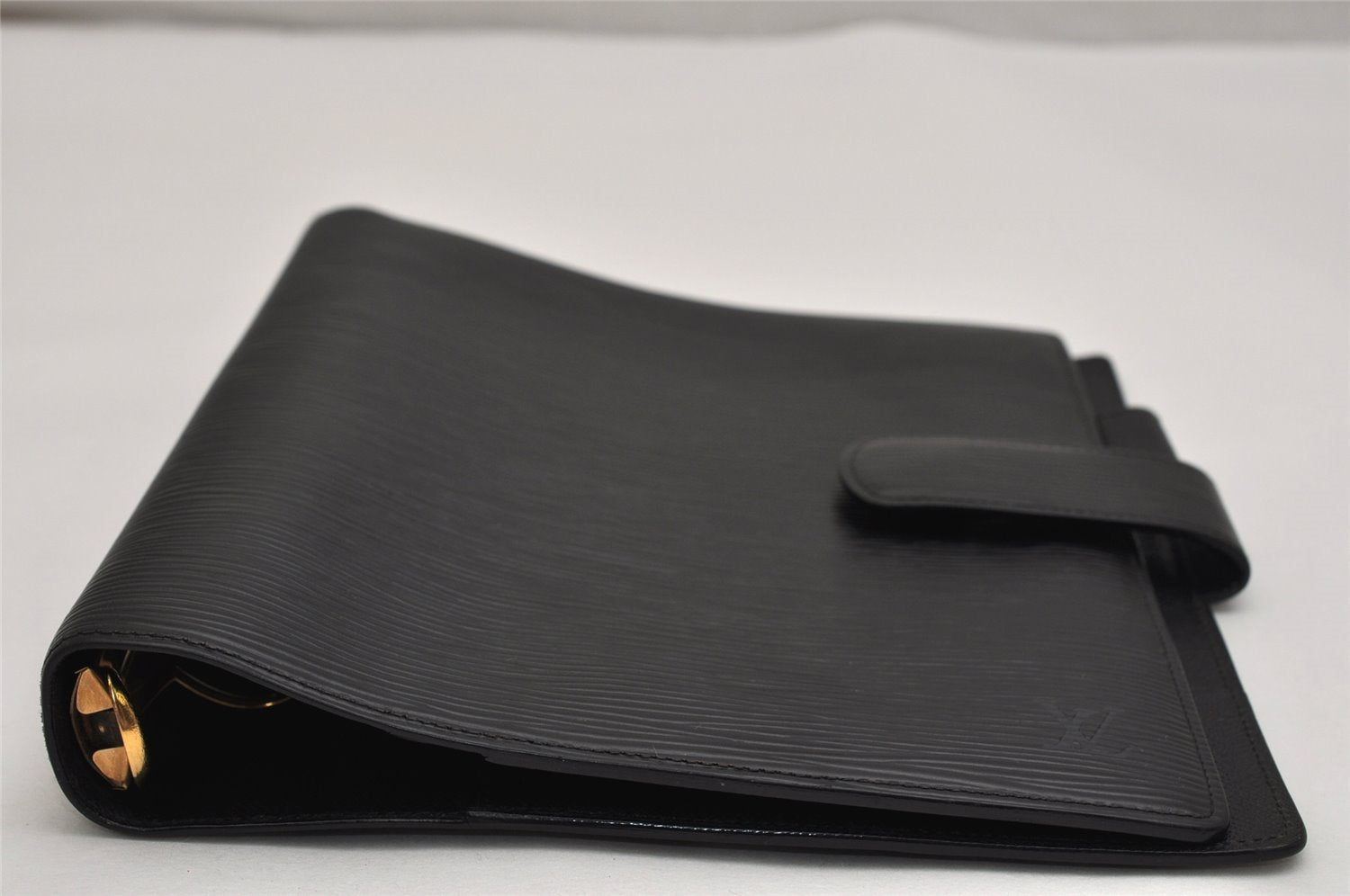 Authentic Louis Vuitton Epi Agenda GM Notebook Cover Black R20212 LV 8500J