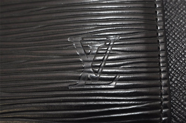 Authentic Louis Vuitton Epi Agenda GM Notebook Cover Black R20212 LV 8500J