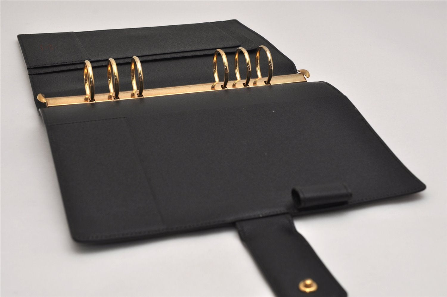 Authentic Louis Vuitton Epi Agenda GM Notebook Cover Black R20212 LV 8500J