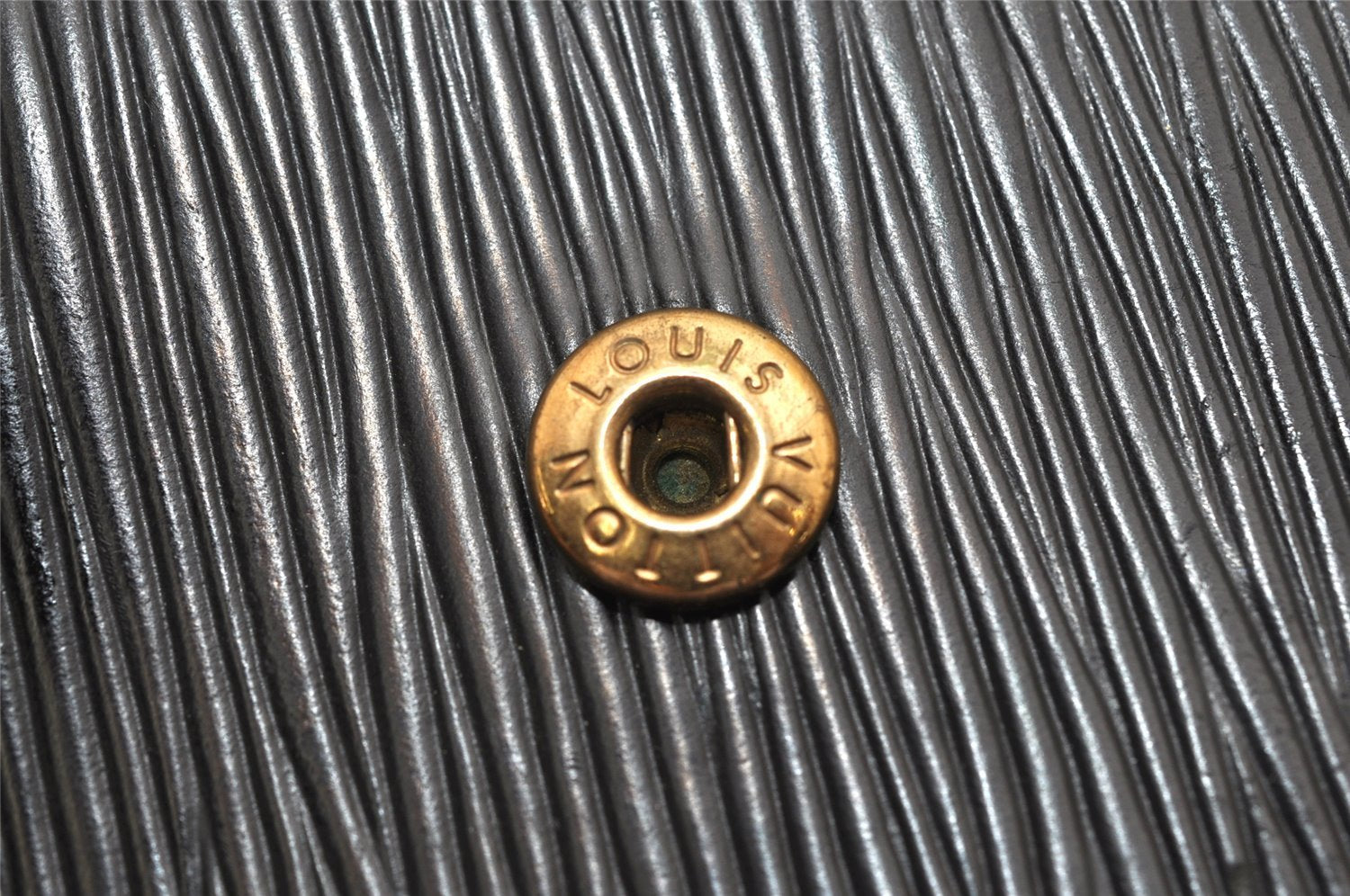 Authentic Louis Vuitton Epi Agenda GM Notebook Cover Black R20212 LV 8500J