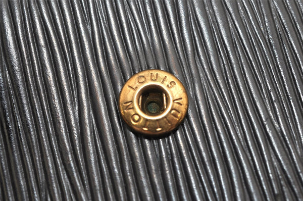 Authentic Louis Vuitton Epi Agenda GM Notebook Cover Black R20212 LV 8500J