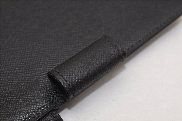 Authentic Louis Vuitton Epi Agenda GM Notebook Cover Black R20212 LV 8500J
