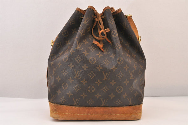 Authentic Louis Vuitton Monogram Noe Shoulder Drawstring Bag M42224 LV 8501M