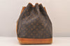 Authentic Louis Vuitton Monogram Noe Shoulder Drawstring Bag M42224 LV 8501M