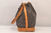 Authentic Louis Vuitton Monogram Noe Shoulder Drawstring Bag M42224 LV 8501M