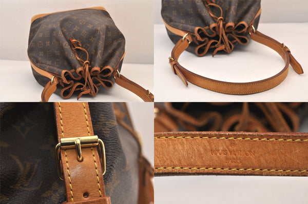 Authentic Louis Vuitton Monogram Noe Shoulder Drawstring Bag M42224 LV 8501M