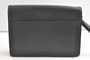 Authentic Louis Vuitton Taiga Selenga Clutch Hand Bag Black M30782 LV 8503J