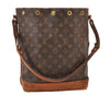 Authentic Louis Vuitton Monogram Noe Shoulder Drawstring Bag M42224 LV 8504M