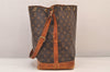 Authentic Louis Vuitton Monogram Noe Shoulder Drawstring Bag M42224 LV 8504M