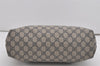 Authentic GUCCI Shoulder Hand Tote Bag GG PVC Leather 211138 Navy Blue 8505I