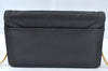 Authentic GIVENCHY Leather Chain Shoulder Cross Body Bag Purse Black 8506H