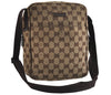 Authentic GUCCI Shoulder Cross Body Bag GG Canvas Leather 122759 Brown 8506I