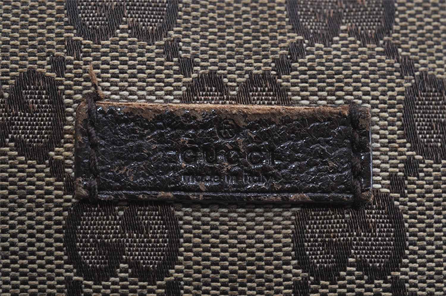 Authentic GUCCI Shoulder Cross Body Bag GG Canvas Leather 122759 Brown 8506I