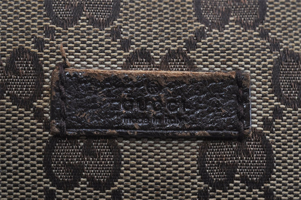 Authentic GUCCI Shoulder Cross Body Bag GG Canvas Leather 122759 Brown 8506I