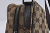 Authentic GUCCI Shoulder Cross Body Bag GG Canvas Leather 122759 Brown 8506I