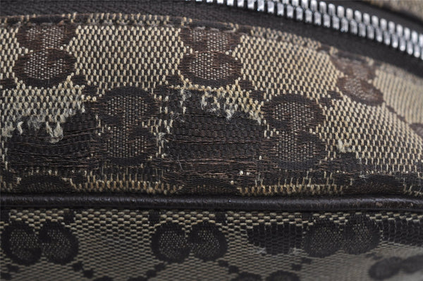 Authentic GUCCI Shoulder Cross Body Bag GG Canvas Leather 122759 Brown 8506I