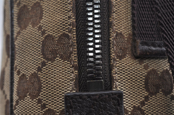 Authentic GUCCI Shoulder Cross Body Bag GG Canvas Leather 122759 Brown 8506I