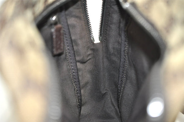 Authentic GUCCI Shoulder Cross Body Bag GG Canvas Leather 122759 Brown 8506I