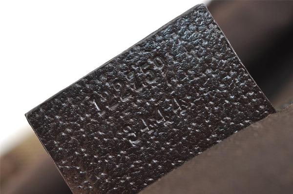 Authentic GUCCI Shoulder Cross Body Bag GG Canvas Leather 122759 Brown 8506I