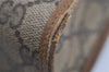 Authentic GUCCI Vintage Clutch Hand Bag Purse GG PVC Leather Brown 8507I