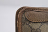 Authentic GUCCI Vintage Clutch Hand Bag Purse GG PVC Leather Brown 8507I
