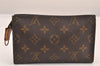Authentic Louis Vuitton Monogram Pouch For Bucket PM LV Junk 8509M