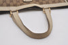 Authentic GUCCI Abbey Shoulder Tote Bag GG Canvas Leather 130736 Brown 8510I