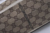 Authentic GUCCI Abbey Shoulder Tote Bag GG Canvas Leather 130736 Brown 8510I