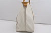 Authentic GUCCI Vintage Shoulder Tote Bag GG PVC Leather 197954 White 8511I