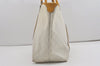 Authentic GUCCI Vintage Shoulder Tote Bag GG PVC Leather 197954 White 8511I