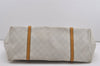 Authentic GUCCI Vintage Shoulder Tote Bag GG PVC Leather 197954 White 8511I