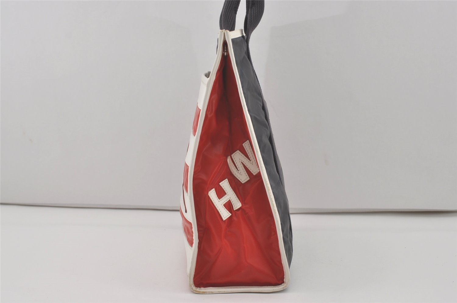 Authentic HUNTING WORLD Stars And Stripes Tote Bag PVC Leather Navy 8513I