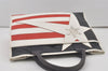 Authentic HUNTING WORLD Stars And Stripes Tote Bag PVC Leather Navy 8513I