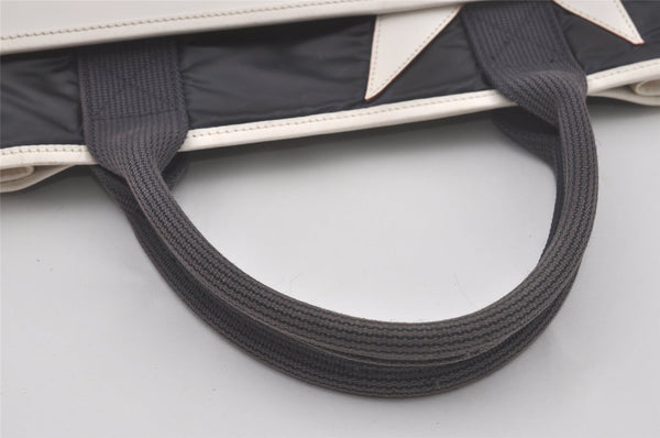 Authentic HUNTING WORLD Stars And Stripes Tote Bag PVC Leather Navy 8513I