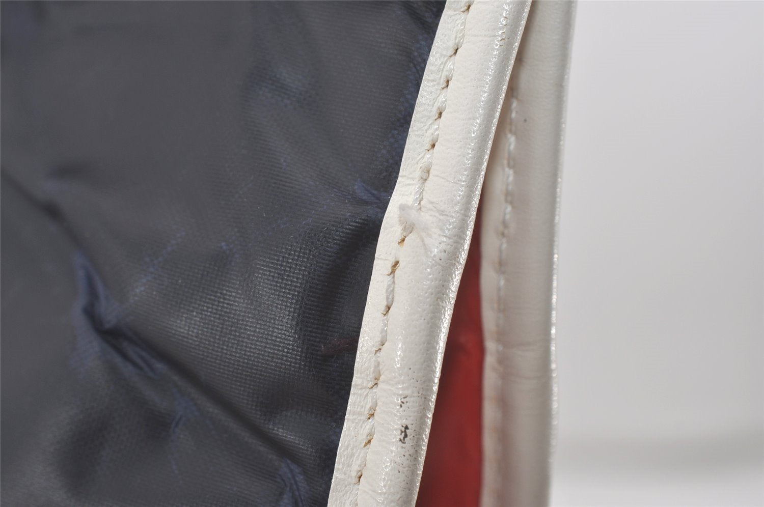 Authentic HUNTING WORLD Stars And Stripes Tote Bag PVC Leather Navy 8513I