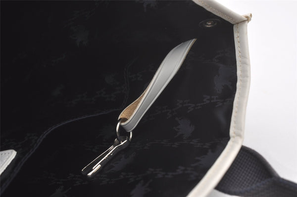 Authentic HUNTING WORLD Stars And Stripes Tote Bag PVC Leather Navy 8513I