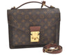 Authentic Louis Vuitton Monogram Monceau 2Way Shoulder Hand Bag M51185 LV 8513J