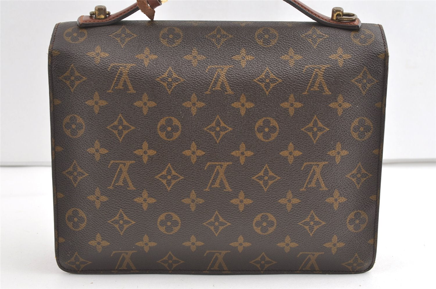Authentic Louis Vuitton Monogram Monceau 2Way Shoulder Hand Bag M51185 LV 8513J