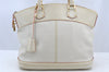 Authentic Louis Vuitton Suhali Lockit MM Hand Bag White M91874 LV 8514I