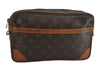 Authentic Louis Vuitton Monogram Compiegne 28 Clutch Hand Bag M51845 LV 8516M