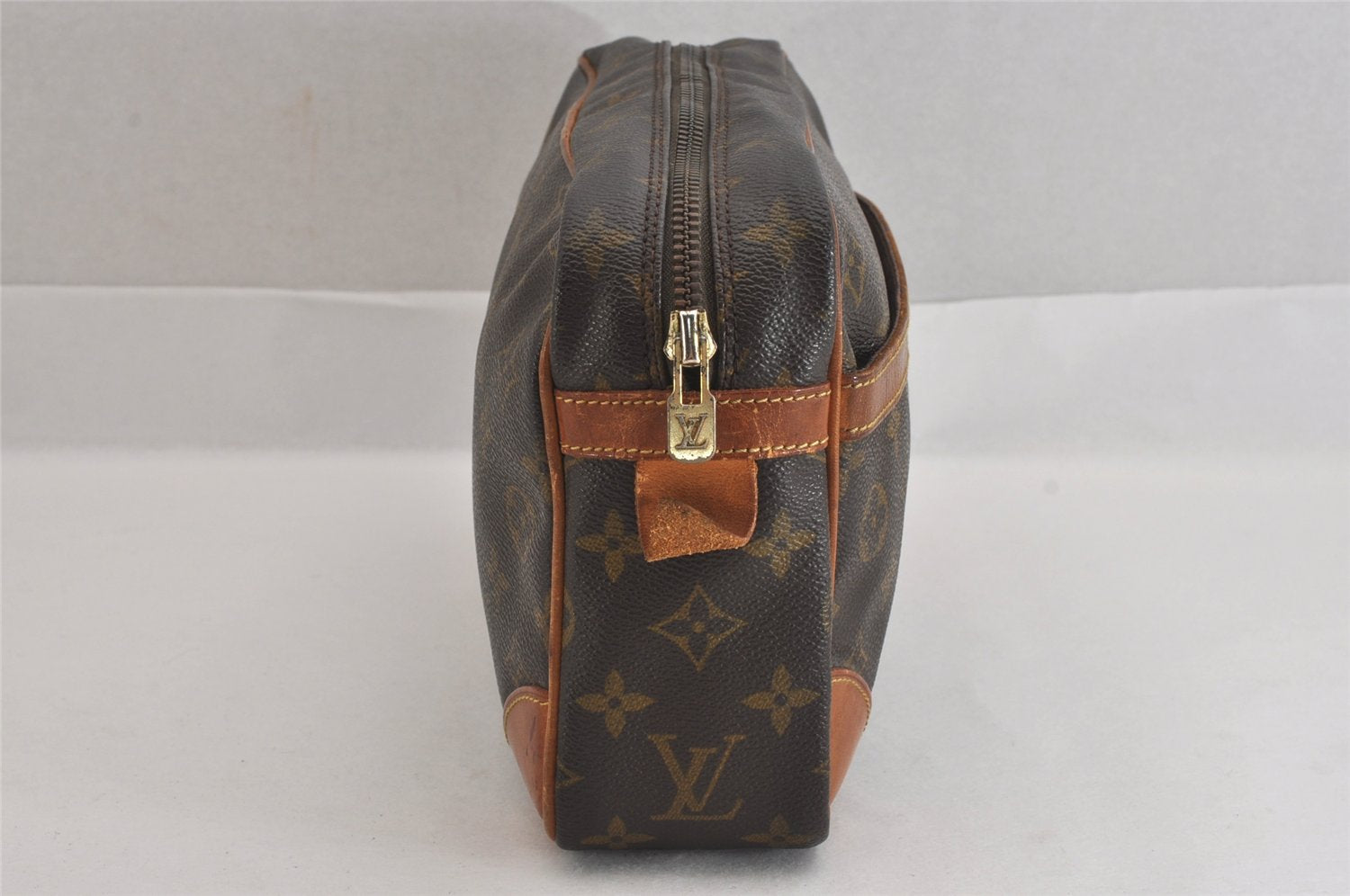 Authentic Louis Vuitton Monogram Compiegne 28 Clutch Hand Bag M51845 LV 8516M
