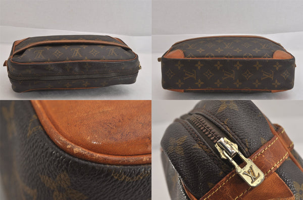 Authentic Louis Vuitton Monogram Compiegne 28 Clutch Hand Bag M51845 LV 8516M