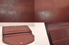 Authentic Cartier Must de Cartier Clutch Hand Bag Leather Bordeaux Red 8517M