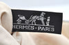 Authentic HERMES Bolide 25 Pouch Cosmetic Canvas Cotton Leather White 8518G