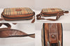 Authentic Burberrys Nova Check Shoulder Cross Bag Canvas Leather Beige 8518M